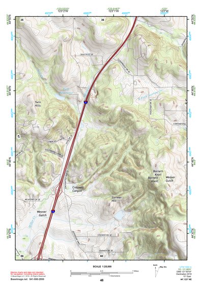 44123NE Page 48 Corvallis Topo Preview 1