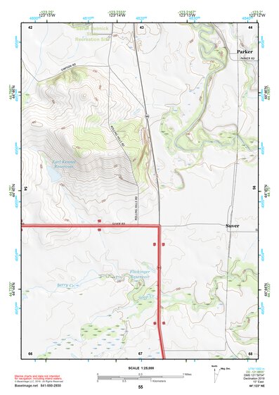 44123NE Page 55 Corvallis Topo Preview 1