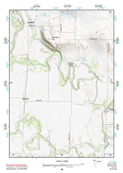 44123NE Page 56 Corvallis Topo Preview 1