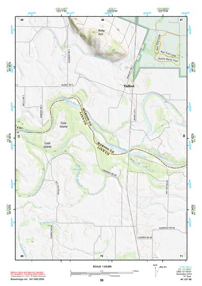 44123NE Page 58 Corvallis Topo Preview 1