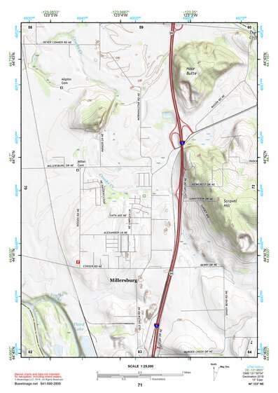 44123NE Page 71 Corvallis Topo Preview 1