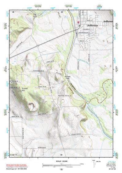 44123NE Page 72 Corvallis Topo Preview 1