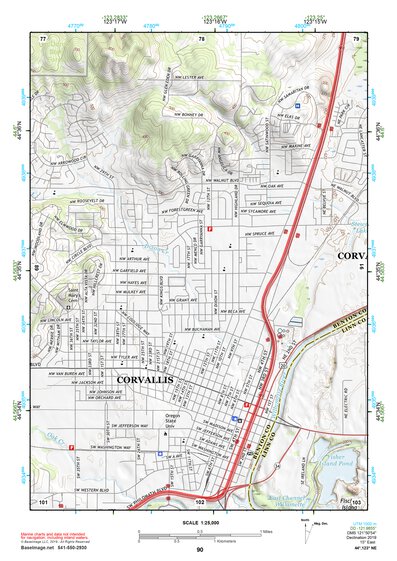 44123NE Page 90 Corvallis Topo Preview 1