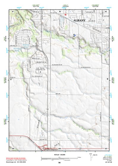 44123NE Page 94 Corvallis Topo Preview 1