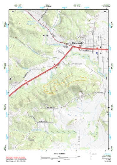 44123NE Page 99 Corvallis Topo Preview 1