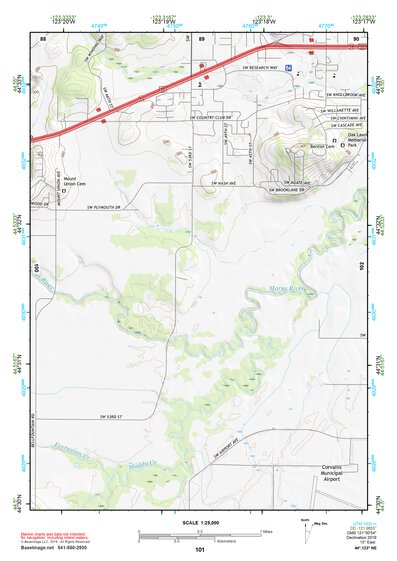 44123NE Page 101 Corvallis Topo Preview 1