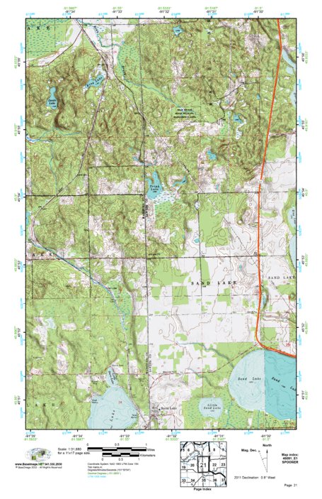 (45091e1) Page 021 Spooner Map by BaseImage Publishing | Avenza Maps