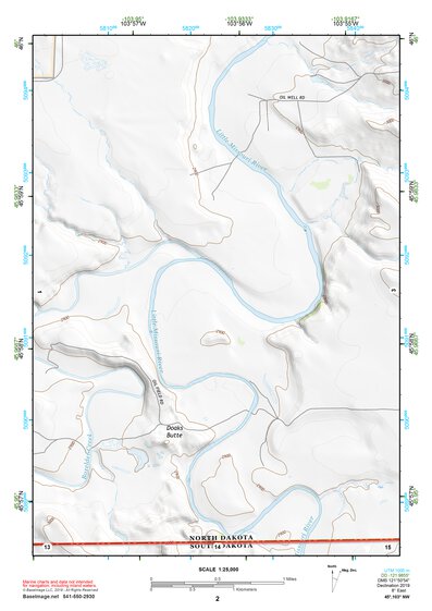 45103NW Page 2 Camp Crook Topo Preview 1