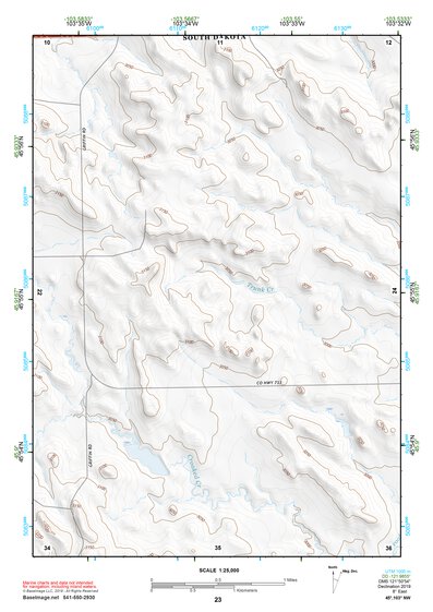 45103NW Page 23 Camp Crook Topo Preview 1