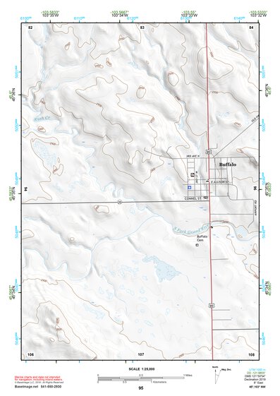 45103NW Page 95 Camp Crook Topo Preview 1