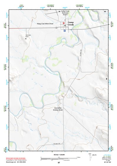 45103NW Page 97 Camp Crook Topo Preview 1