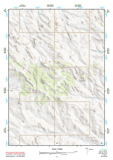 45105NE Page 1 Powderville Topo Preview 1