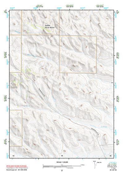 45105NE Page 2 Powderville Topo Preview 1