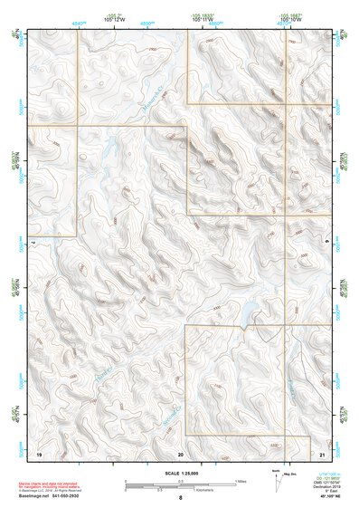 45105NE Page 8 Powderville Topo Preview 1