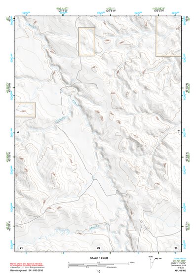 45105NE Page 10 Powderville Topo Preview 1