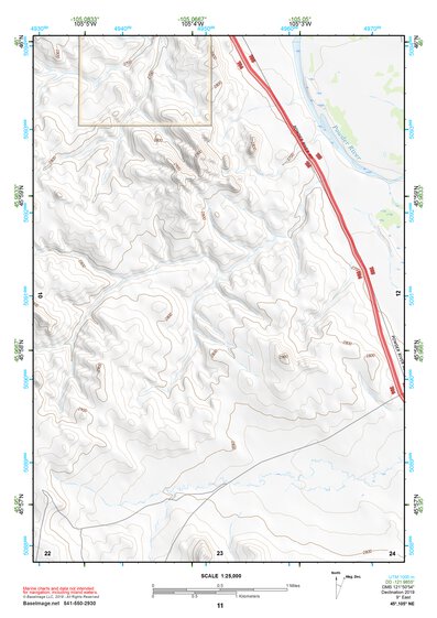 45105NE Page 11 Powderville Topo Preview 1