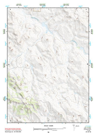 45105NE Page 19 Powderville Topo Preview 1