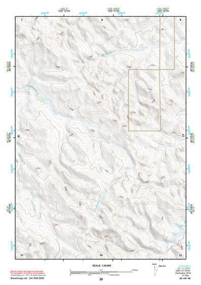 45105NE Page 20 Powderville Topo Preview 1