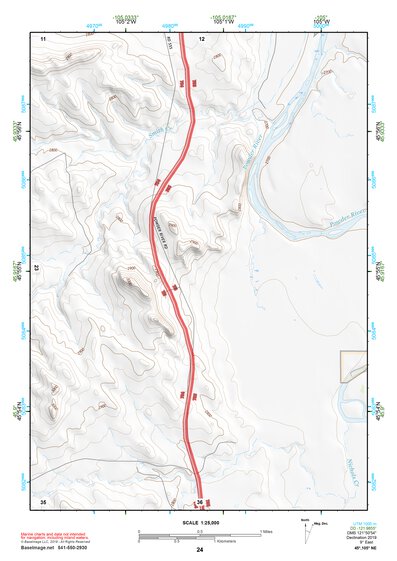 45105NE Page 24 Powderville Topo Preview 1