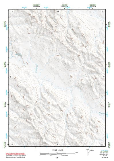 45105NE Page 28 Powderville Topo Preview 1