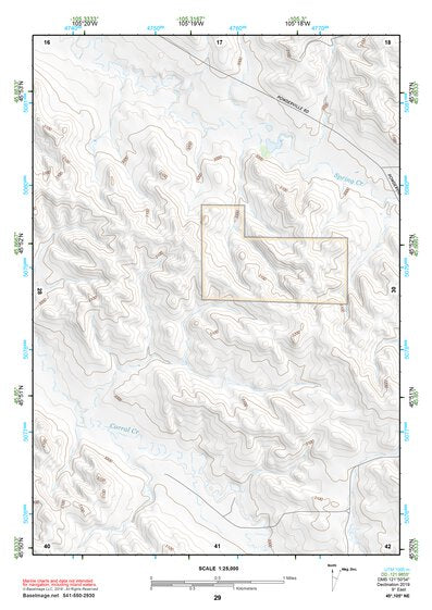 45105NE Page 29 Powderville Topo Preview 1