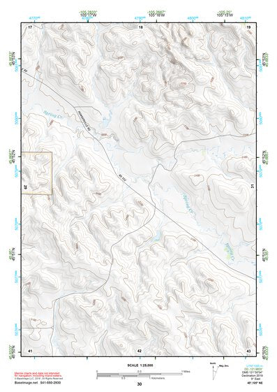 45105NE Page 30 Powderville Topo Preview 1