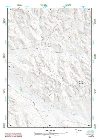 45105NE Page 31 Powderville Topo Preview 1