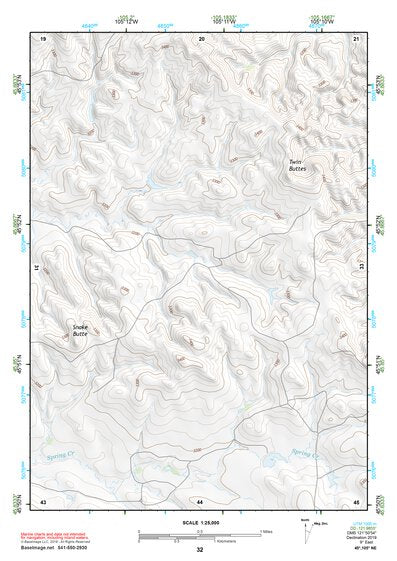 45105NE Page 32 Powderville Topo Preview 1