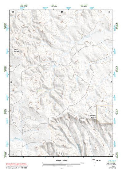 45105NE Page 33 Powderville Topo Preview 1
