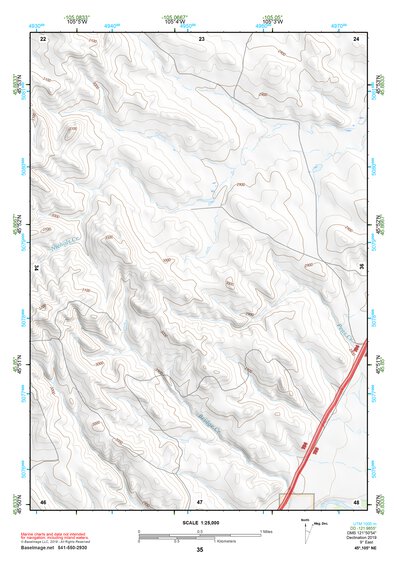 45105NE Page 35 Powderville Topo Preview 1