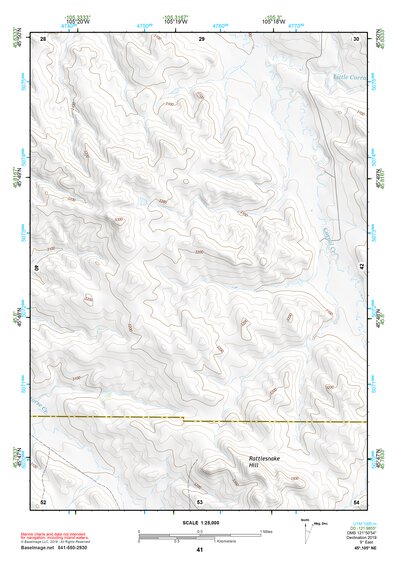 45105NE Page 41 Powderville Topo Preview 1