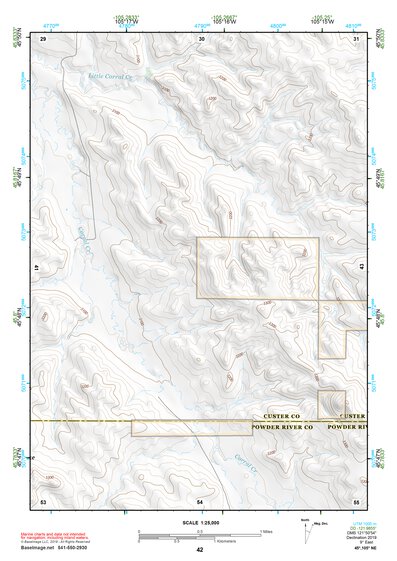 45105NE Page 42 Powderville Topo Preview 1