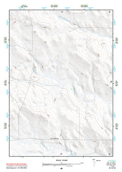 45105NE Page 49 Powderville Topo Preview 1