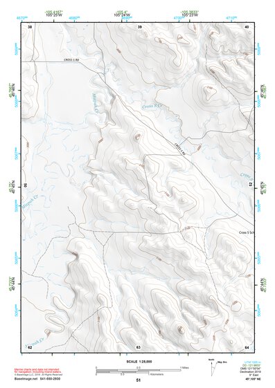 45105NE Page 51 Powderville Topo Preview 1