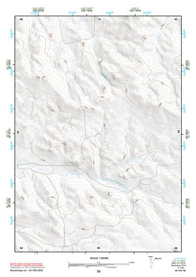 45105NE Page 53 Powderville Topo Preview 1
