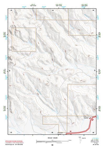 45105NE Page 56 Powderville Topo Preview 1
