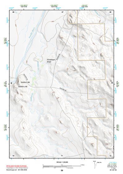 45105NE Page 59 Powderville Topo Preview 1