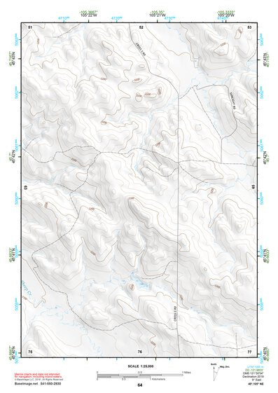 45105NE Page 64 Powderville Topo Preview 1
