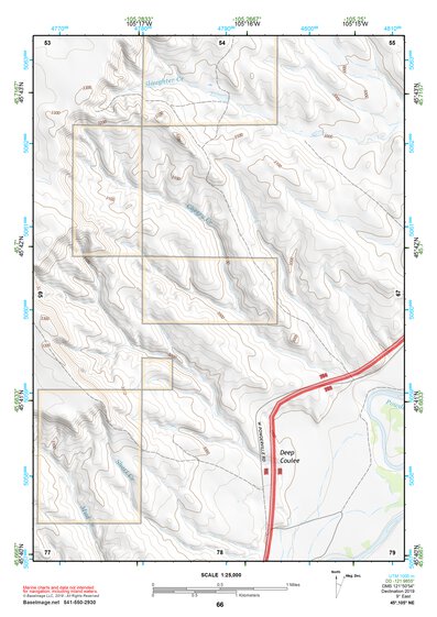 45105NE Page 66 Powderville Topo Preview 1
