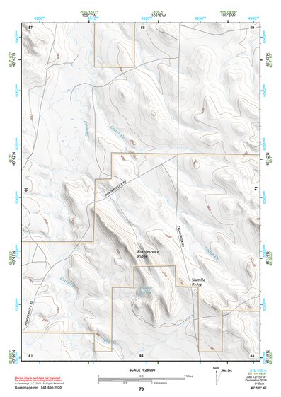 45105NE Page 70 Powderville Topo Preview 1
