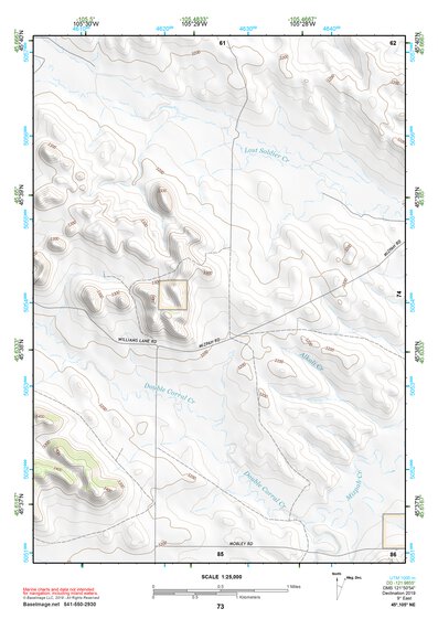 45105NE Page 73 Powderville Topo Preview 1