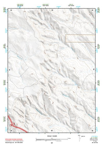 45105NE Page 77 Powderville Topo Preview 1