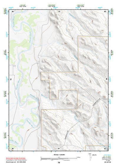 45105NE Page 79 Powderville Topo Preview 1