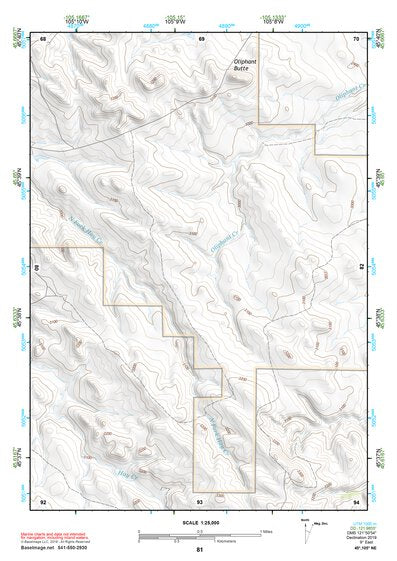 45105NE Page 81 Powderville Topo Preview 1