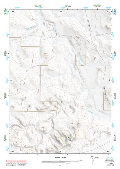 45105NE Page 82 Powderville Topo Preview 1