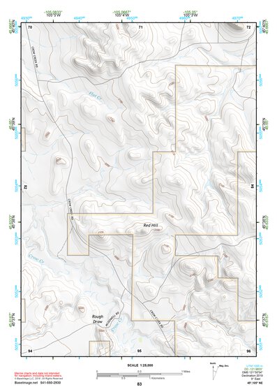 45105NE Page 83 Powderville Topo Preview 1