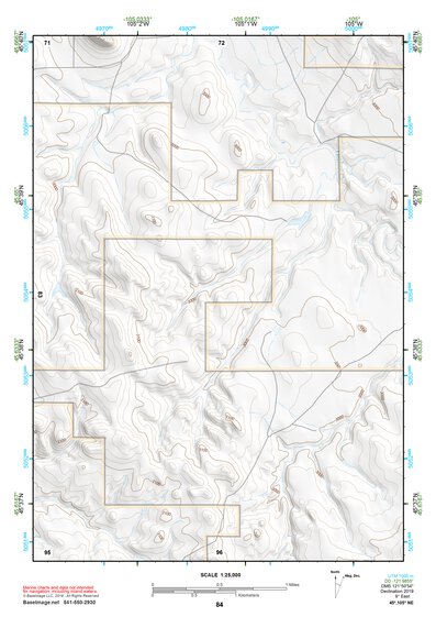 45105NE Page 84 Powderville Topo Preview 1