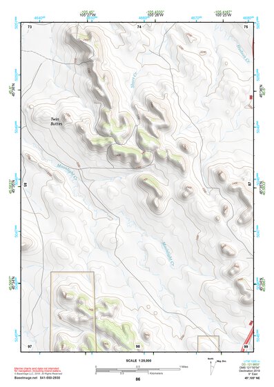 45105NE Page 86 Powderville Topo Preview 1