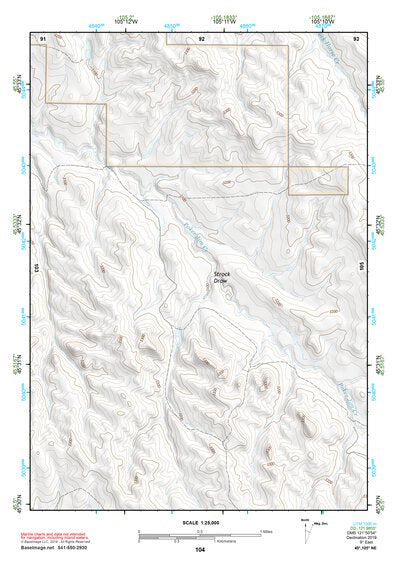 45105NE Page 104 Powderville Topo Preview 1