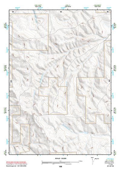 45105NE Page 106 Powderville Topo Preview 1